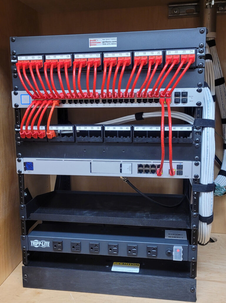 Small Network Cable Installation